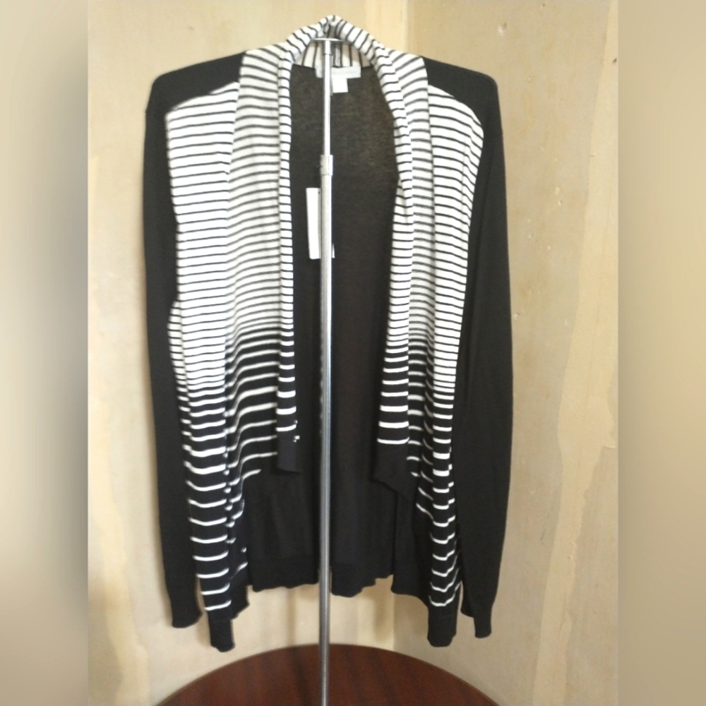 New York & Company Black and White Cardigan. New with Tags!